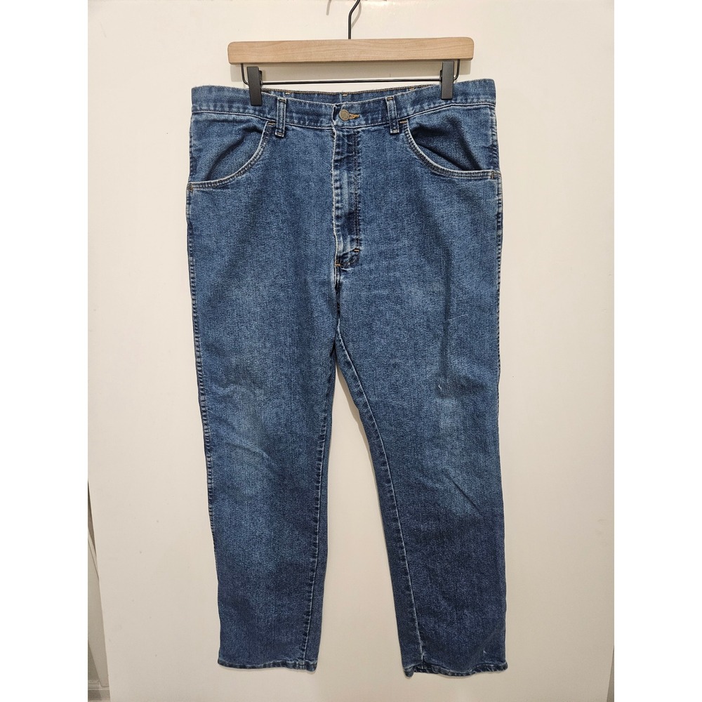 Wrangler Authentics Mens‎ Relaxed Fit Jeans Medium Wash 36x32 Blue Denim 85900DW